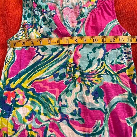 Lilly Pulitzer Essie Sleeveless Cotton Printed Top.Size XS - Picture 10 of 10